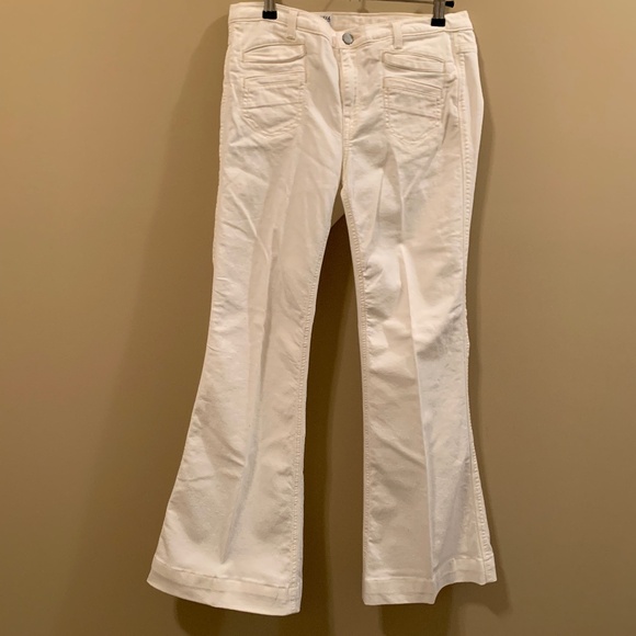 VINTAGE WHITE FLARE JEANS - SIZE 27 (4) - Picture 8 of 8